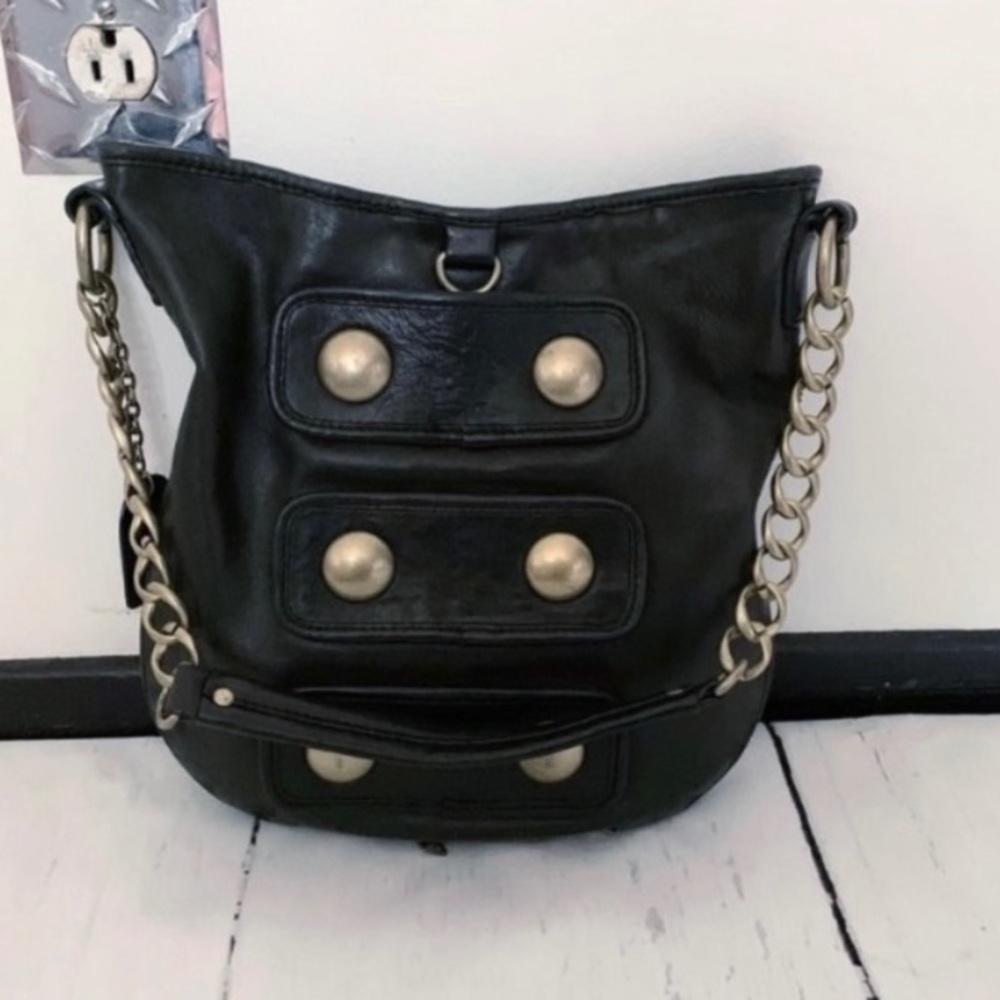 Cynthia Rowley Black Leather Handbag